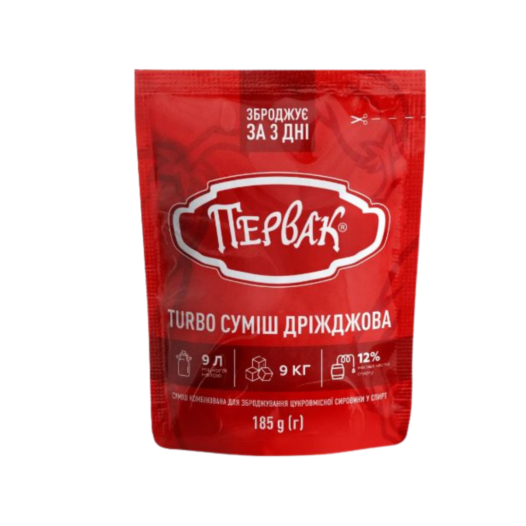 Турбо-дріжджі Первак на 50 л (185 г)